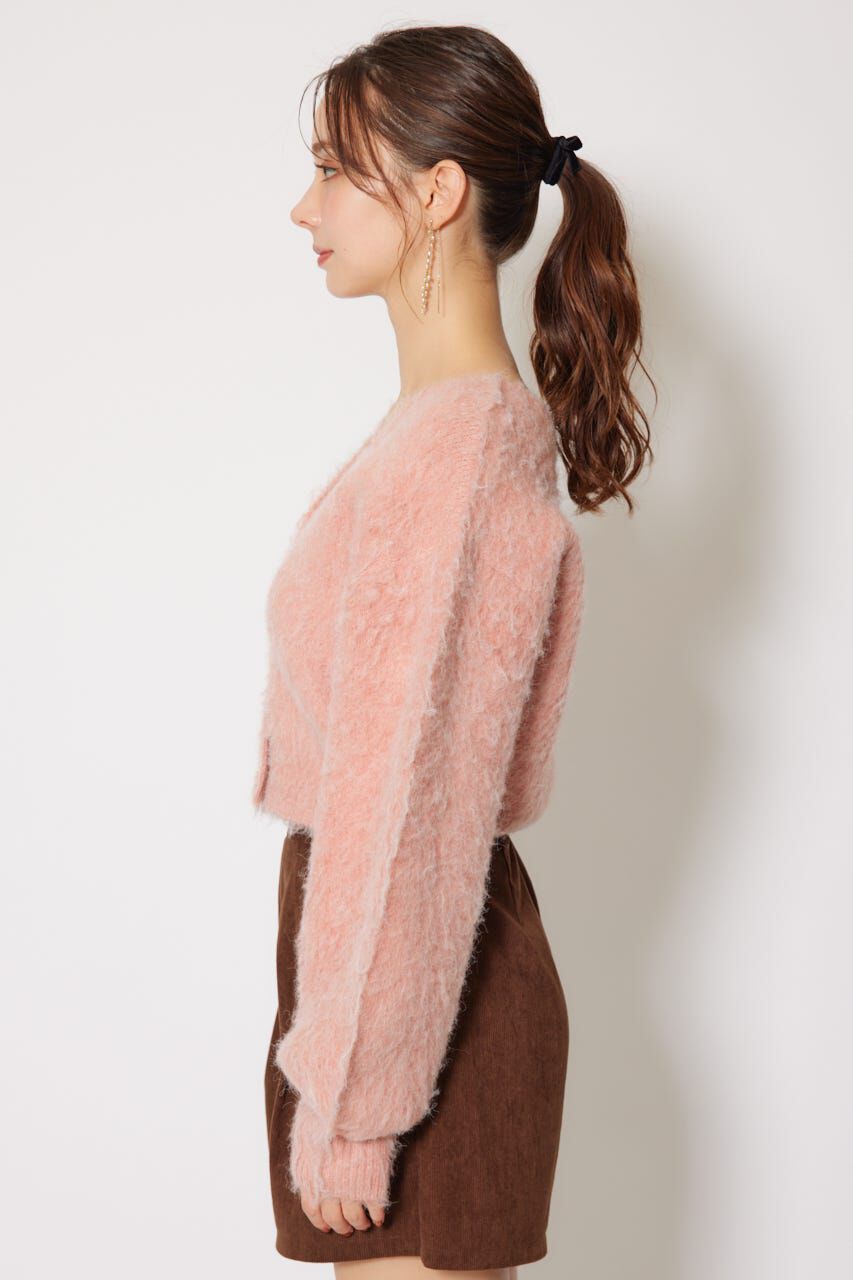 rienda「W faceシャギーニットカーディガン」|カーディガン|