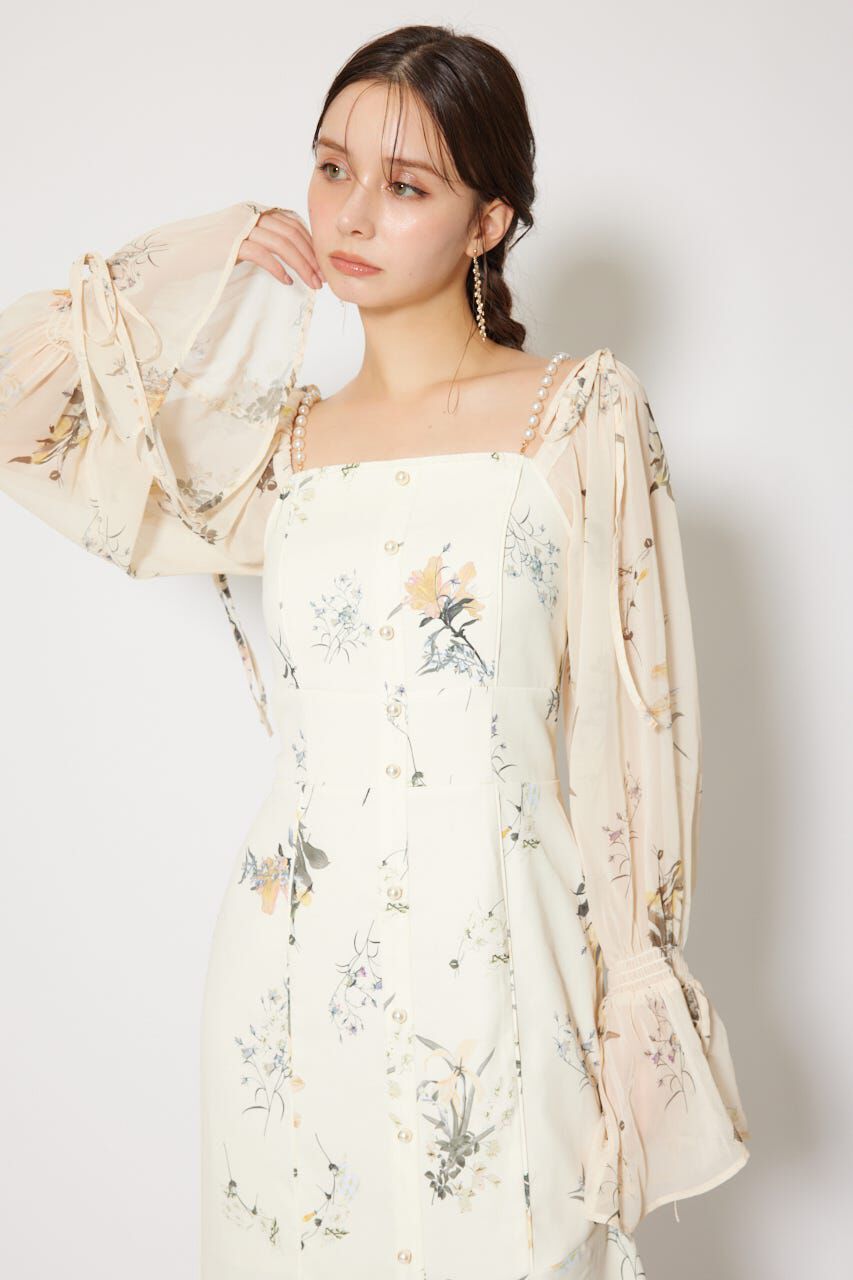 rienda「ビスチェパターンアシンンメトリーマーメイドワンピース」|ワンピース|