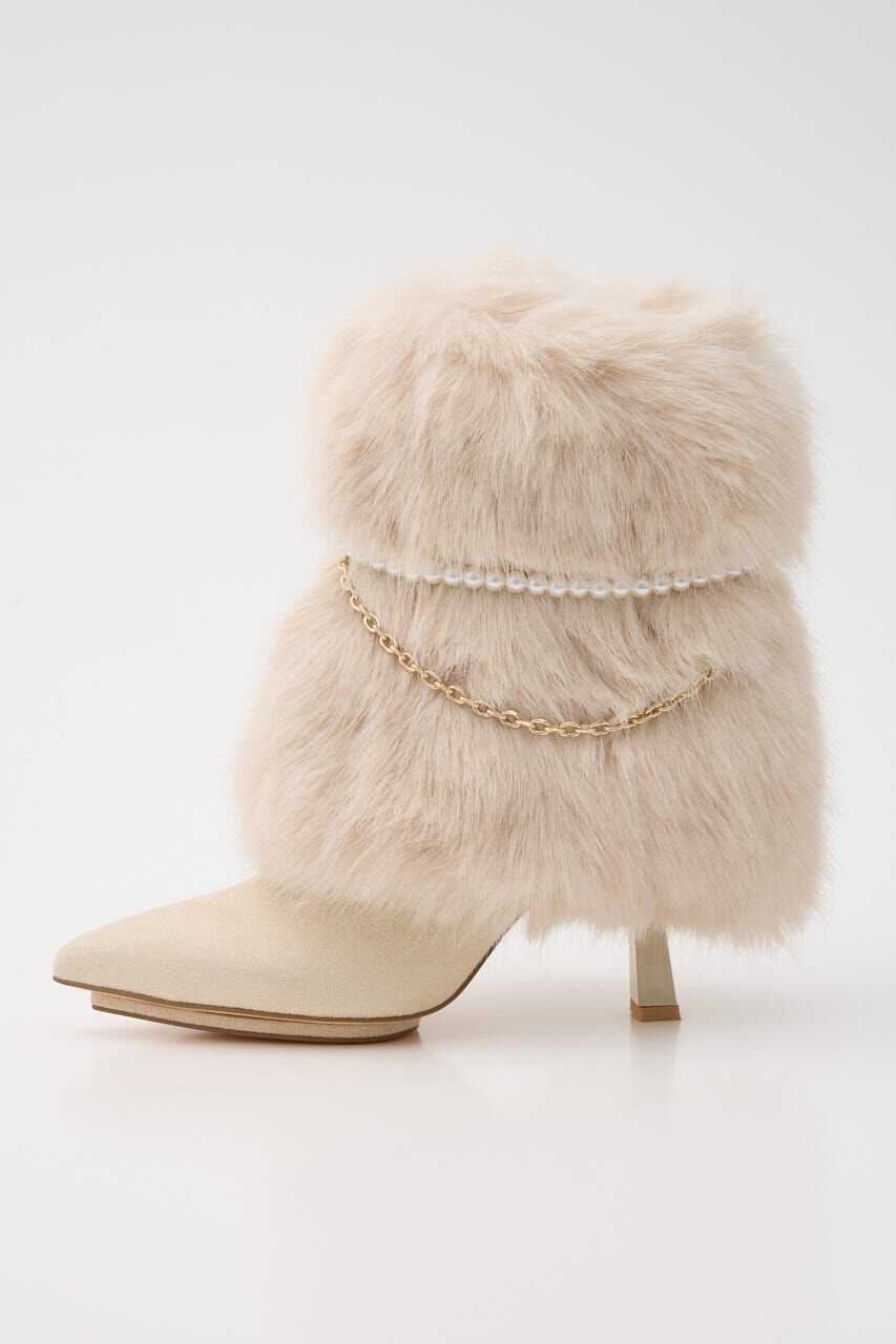 rienda「2WAYフェイクファーレースアップブーティー」|その他|