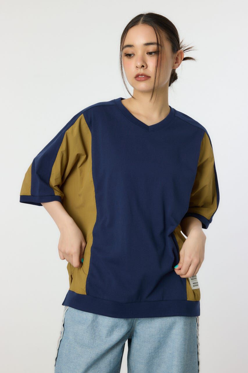 RODEO CROWNS「ドッキング切替ドルマントップス」|Tシャツ・カットソー|