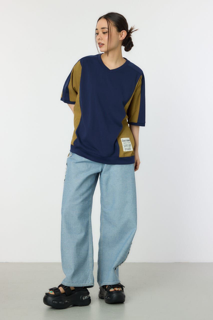 RODEO CROWNS「ドッキング切替ドルマントップス」|Tシャツ・カットソー|