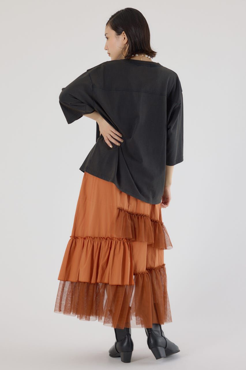 RODEO CROWNS「メッセージ5分袖Tシャツ」|Tシャツ・カットソー|