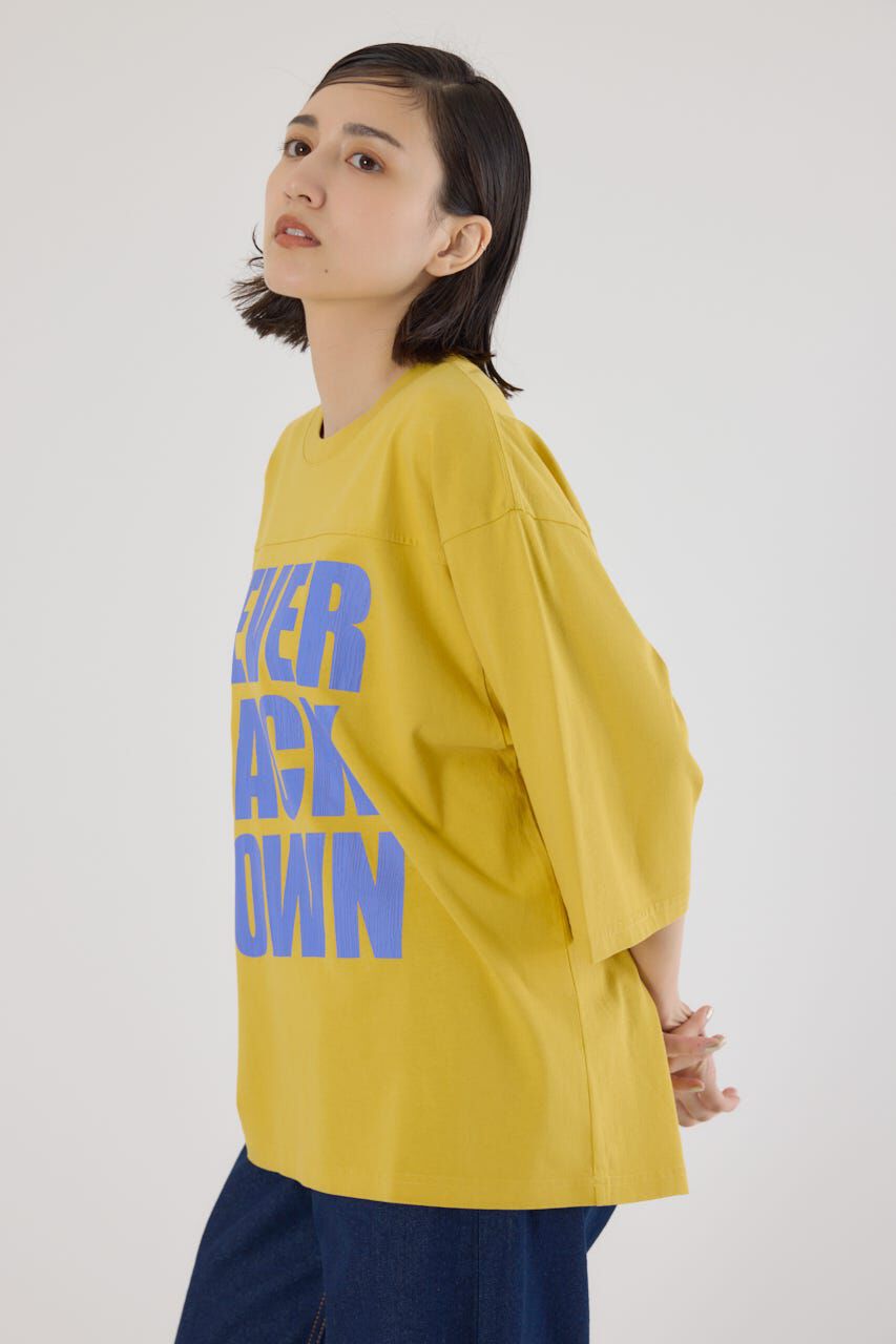 RODEO CROWNS「メッセージ5分袖Tシャツ」|Tシャツ・カットソー|