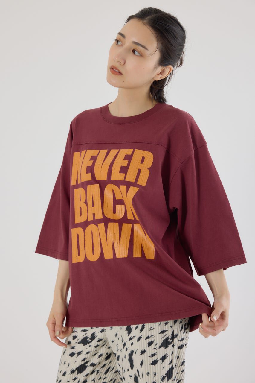 RODEO CROWNS「メッセージ5分袖Tシャツ」|Tシャツ・カットソー|