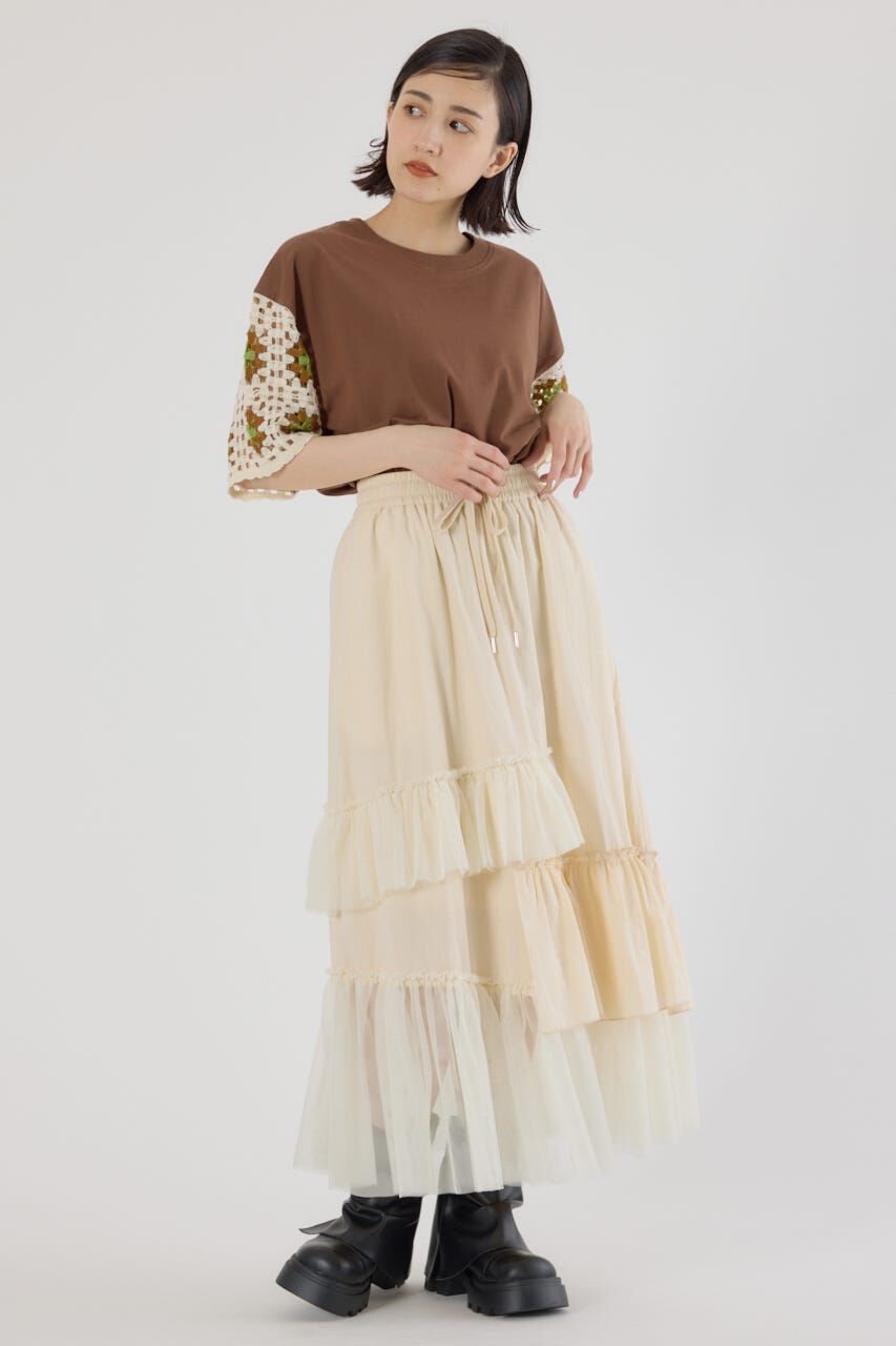 RODEO CROWNS「ランダムティアードスカート」|スカート|