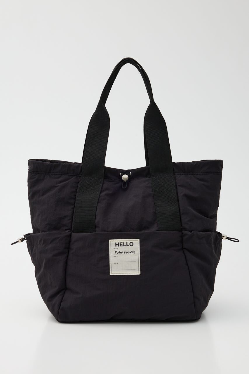 RODEO CROWNS「パフドロスト2WAYトートバッグ」|その他|BLK