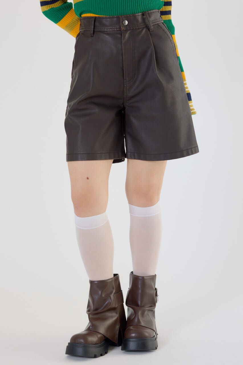 RODEO CROWNS「ヴィンテージフェイクレザーハーフパンツ」|その他|