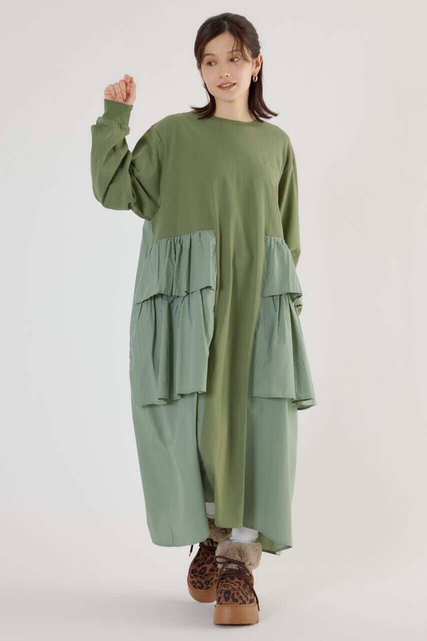 RODEO CROWNS「ドッキングフリルワンピース」|ワンピース|