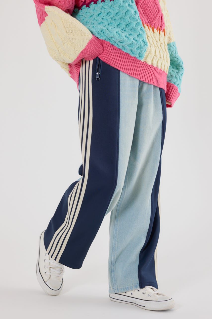 RODEO CROWNS「 カスタムトラック デニムパンツ」|デニム|柄NVY5