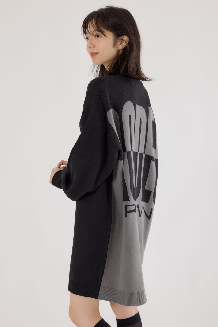 RODEO CROWNS「バックバイカラーロゴニットワンピース」|ワンピース|