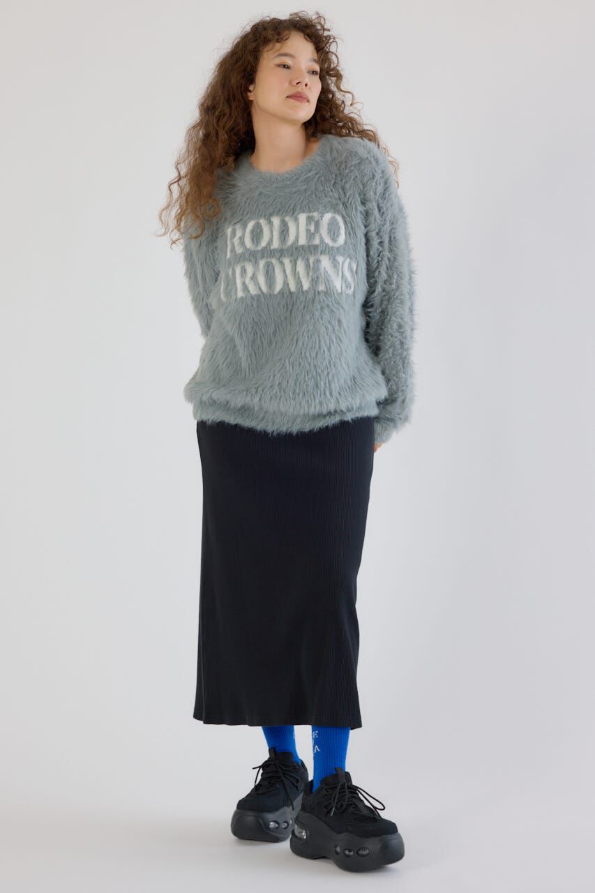 RODEO CROWNS「シャギーロゴニットトップス」|ニット・セーター|