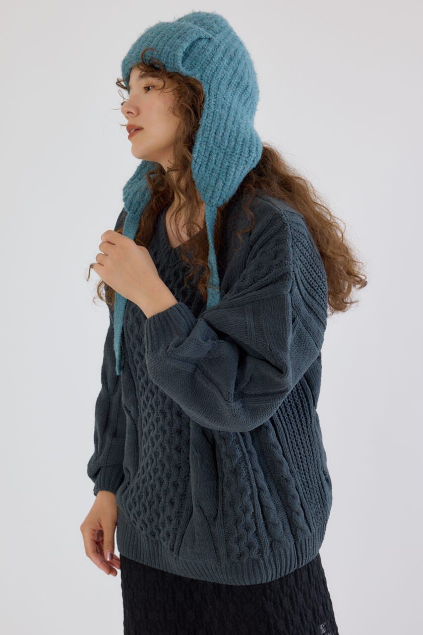 RODEO CROWNS「Vネックモールニットトップス」|ニット・セーター|