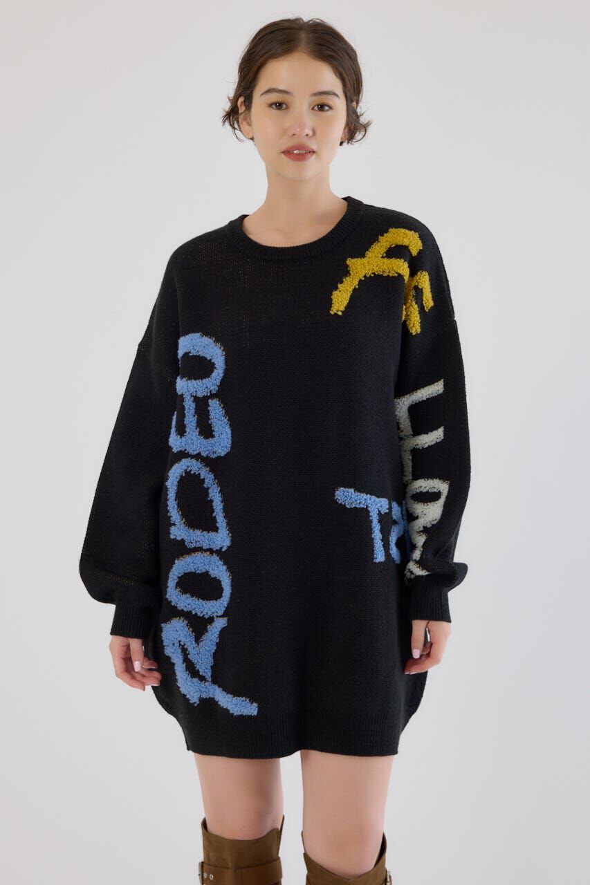 RODEO CROWNS「レタリングロゴニットワンピース」|ワンピース|