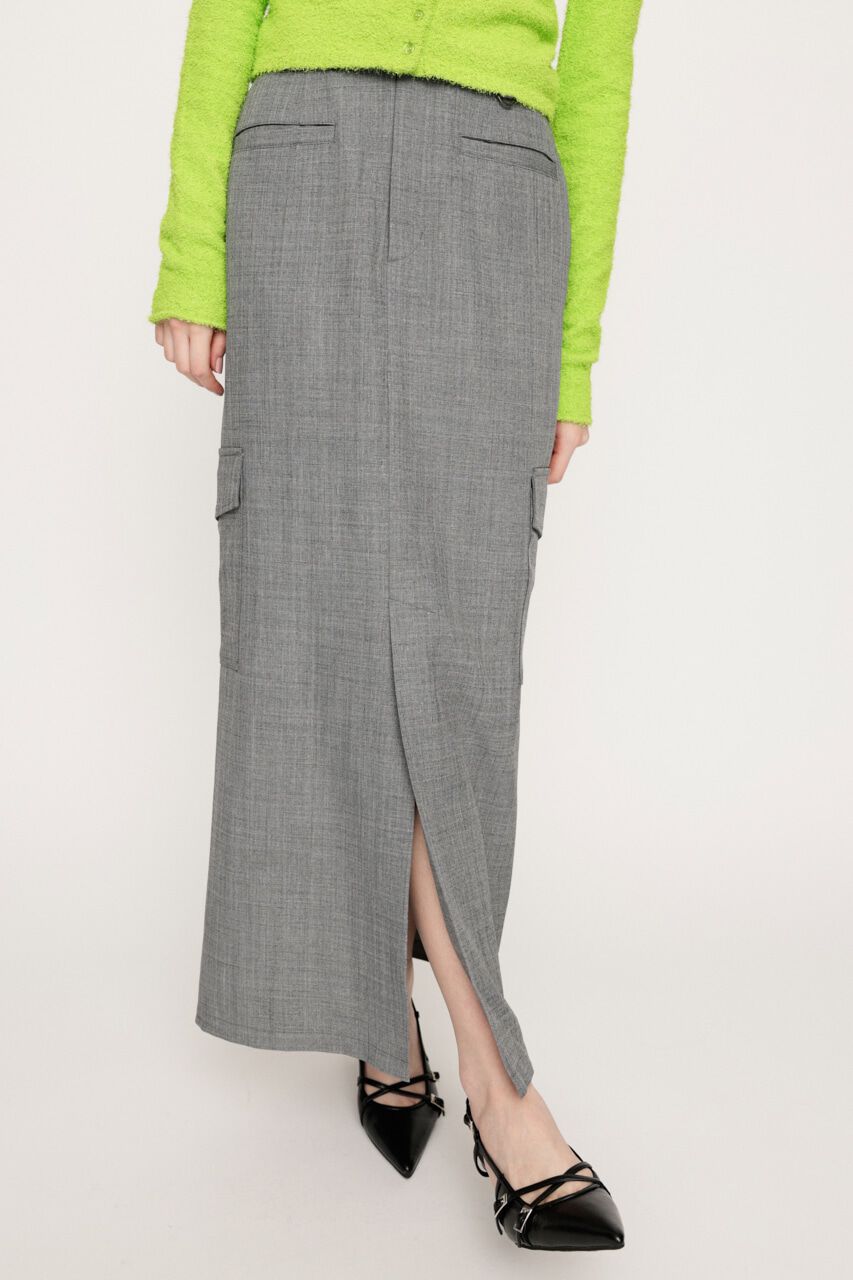 SLY「FRONT SLIT SIDE PK I LINE スカート」|スカート|T.GRY