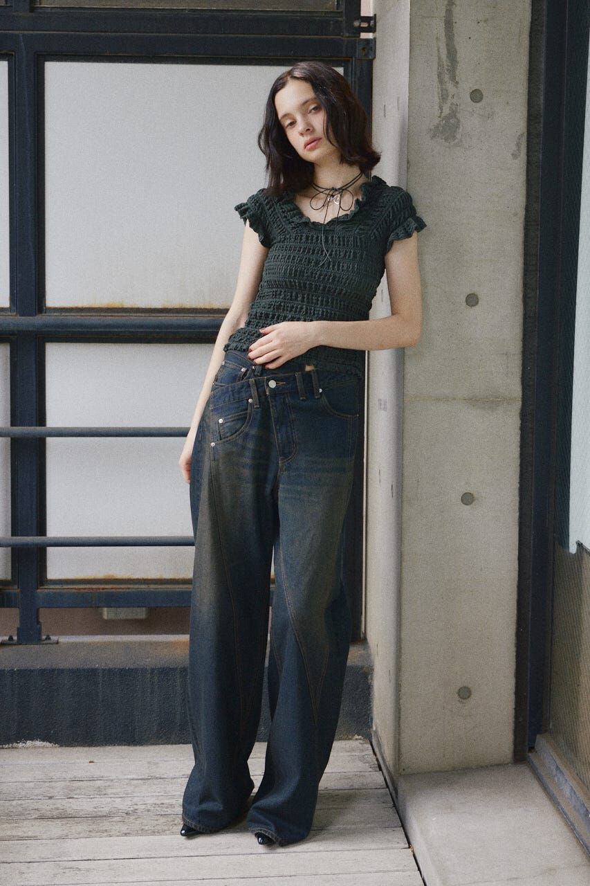 SLY「SHEER SHIRRING BUSTIER トップス」|その他|