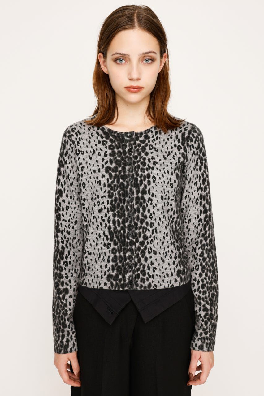 SLY「COMPACT LEOPARD カーディガン」|カーディガン|