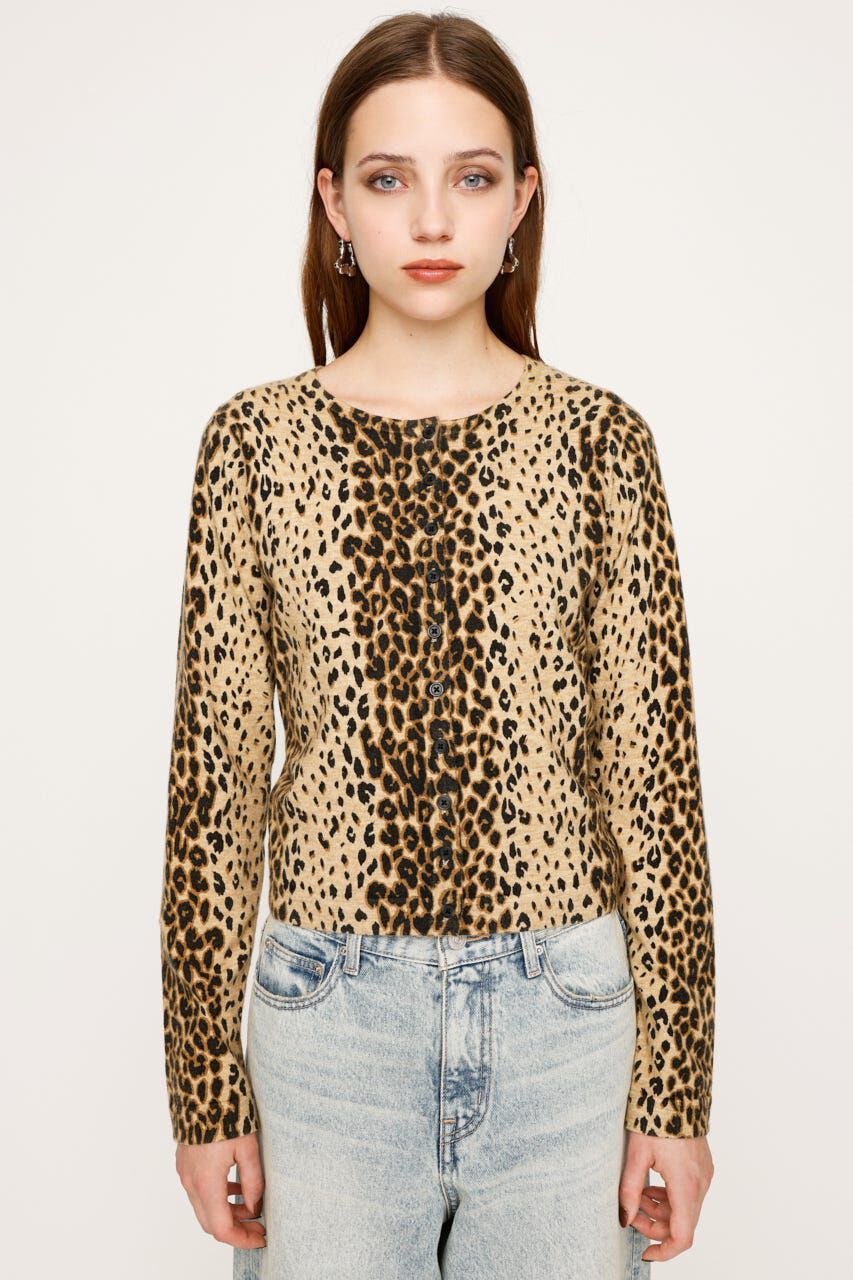 SLY「COMPACT LEOPARD カーディガン」|カーディガン|