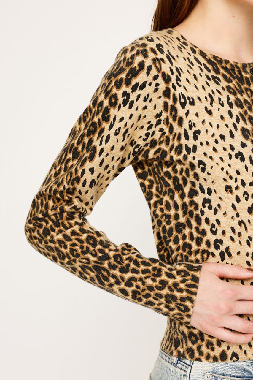 SLY「COMPACT LEOPARD カーディガン」|カーディガン|