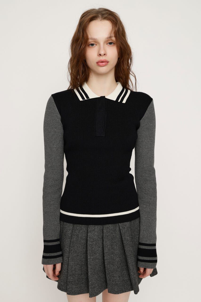 SLY「BICOLOR KNIT トップス」|ニット・セーター|