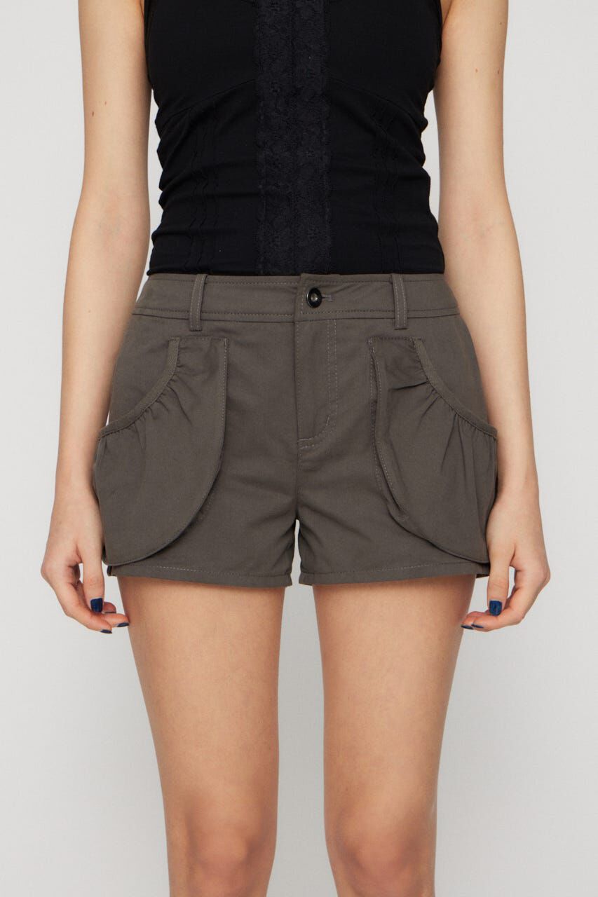 LAGUA GEM「POCKET GATHER COMPACT ショートパンツ」|その他|GRY