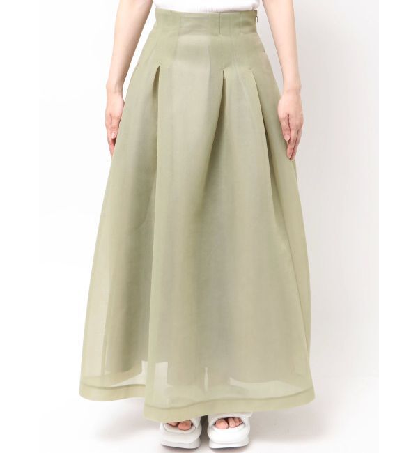 ELENDEEK「MESH BONDING FLARED SK」|スカート|