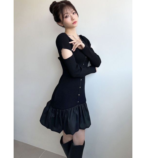 RESEXXY「ヘムドッキングミニニットワンピース」|ワンピース|