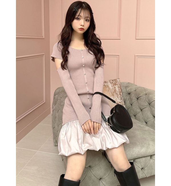 RESEXXY「ヘムドッキングミニニットワンピース」|ワンピース|