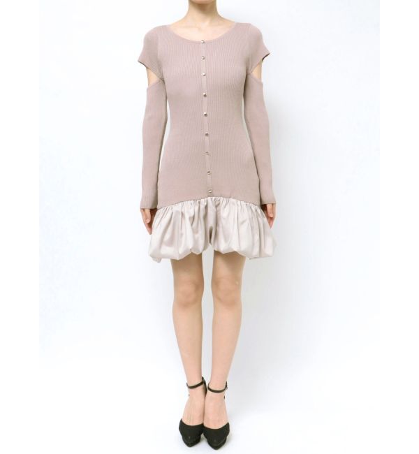 RESEXXY「ヘムドッキングミニニットワンピース」|ワンピース|