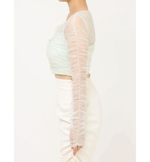 RESEXXY「シャーリングレイヤードトップス」|シャツ・ブラウス|