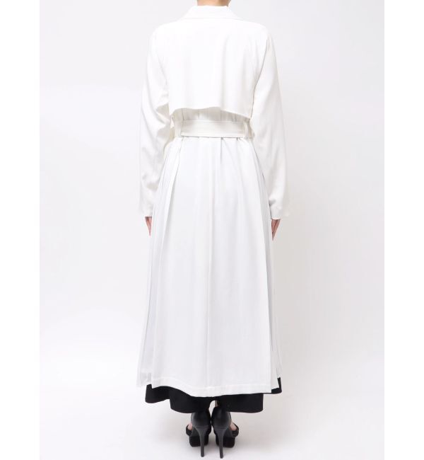 RESEXXY「サイドプリーツトレンチコート」|トレンチコート|