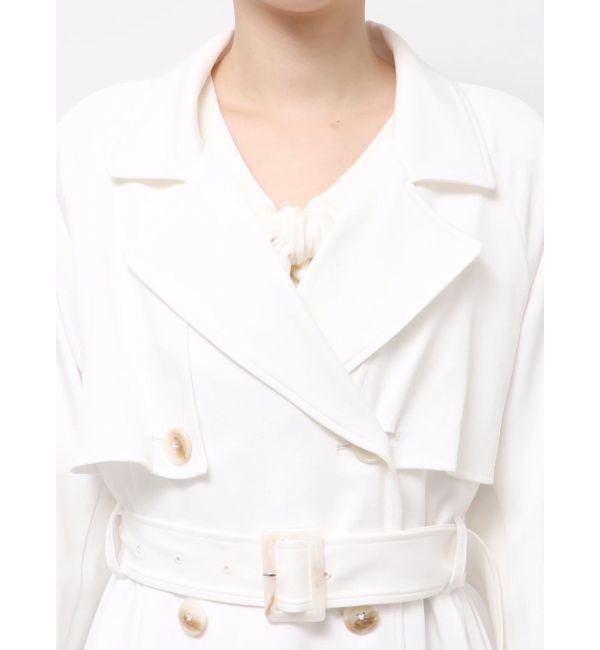 RESEXXY「サイドプリーツトレンチコート」|トレンチコート|