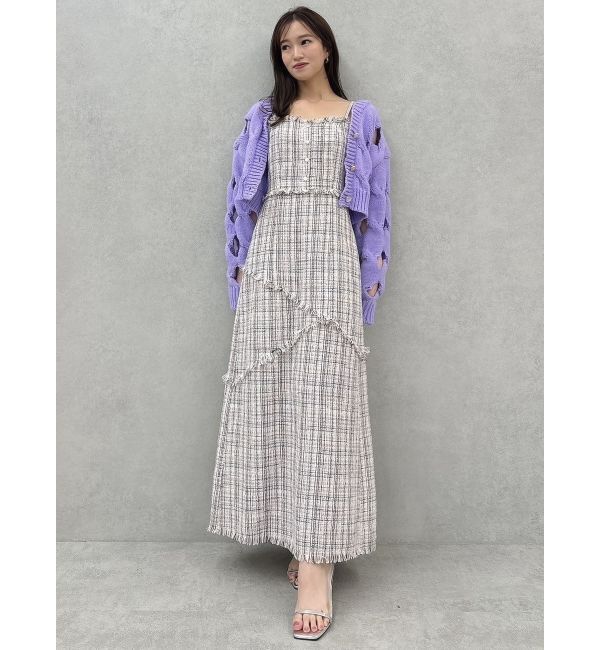 dazzlin「スリットケーブルニットカーディガン」|カーディガン|