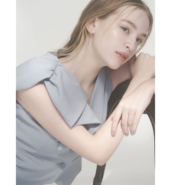 dazzlin「【セットアップ対応】ショルダーリボンジレ」|ベスト・ジレ|