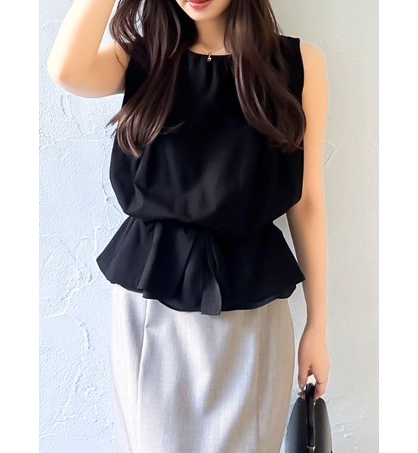 dazzlin「ショルダータックカットソー」|Tシャツ・カットソー|ブラック