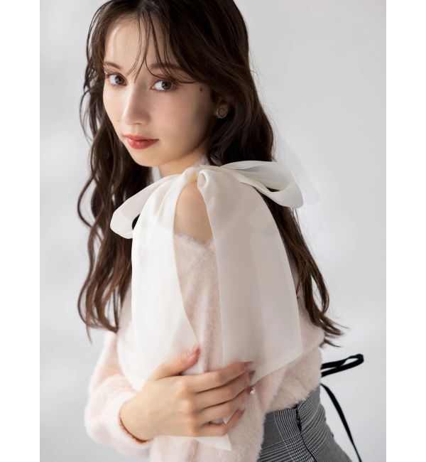 dazzlin「ワンショルミニシャギーニットトップス」|ニット・セーター|