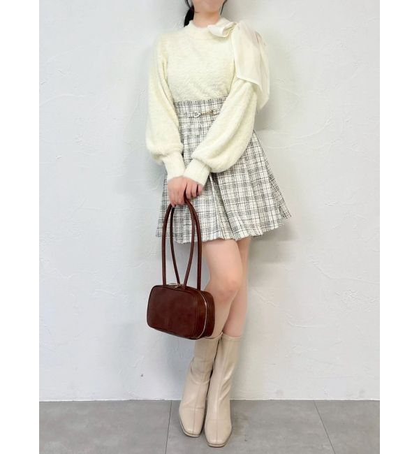 dazzlin「ワンショルミニシャギーニットトップス」|ニット・セーター|