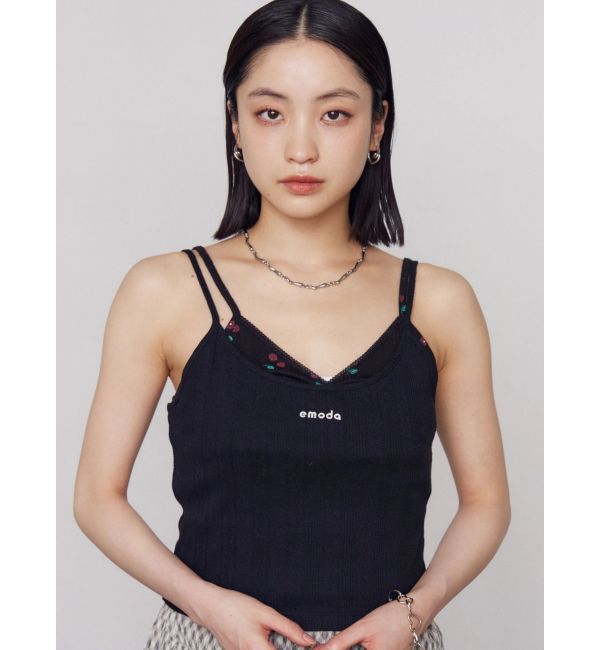 EMODA「アイレットレイヤードキャミソール」|キャミソール|