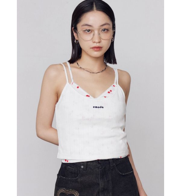 EMODA「アイレットレイヤードキャミソール」|キャミソール|
