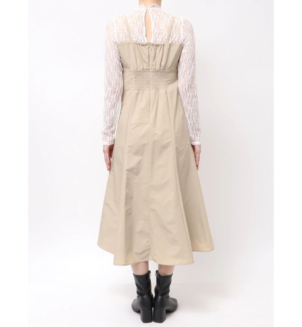 MERCURYDUO「ギャザードレープドッキングワンピース」|ワンピース|