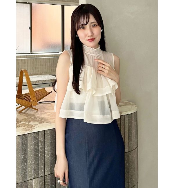 MERCURYDUO「ラッフルティアードブラウス」|シャツ・ブラウス|