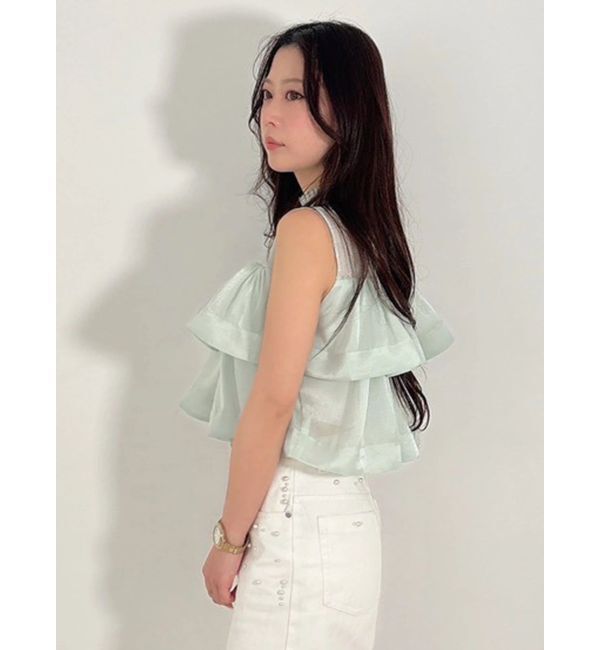 MERCURYDUO「ラッフルティアードブラウス」|シャツ・ブラウス|