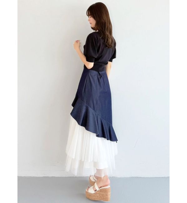 MERCURYDUO「スカーフ付きトップス」|ニット・セーター|