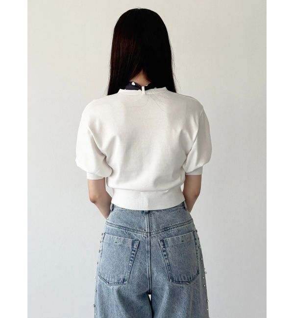 MERCURYDUO「スカーフ付きトップス」|ニット・セーター|