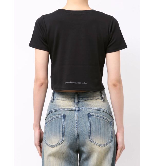 MURUA「MIXタイプフェイスクロップドTシャツ」|Tシャツ・カットソー|