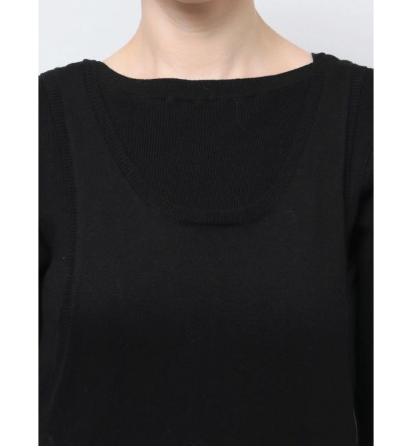 Ungrid「レイヤードニットワンピース」|ワンピース|