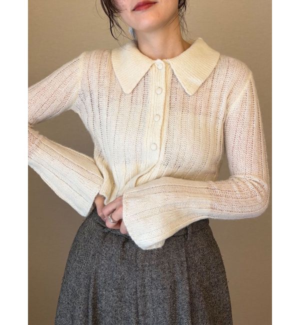 LAGUNAMOON「カラーデザインシアーニットカーデプルオーバー」|ニット・セーター|