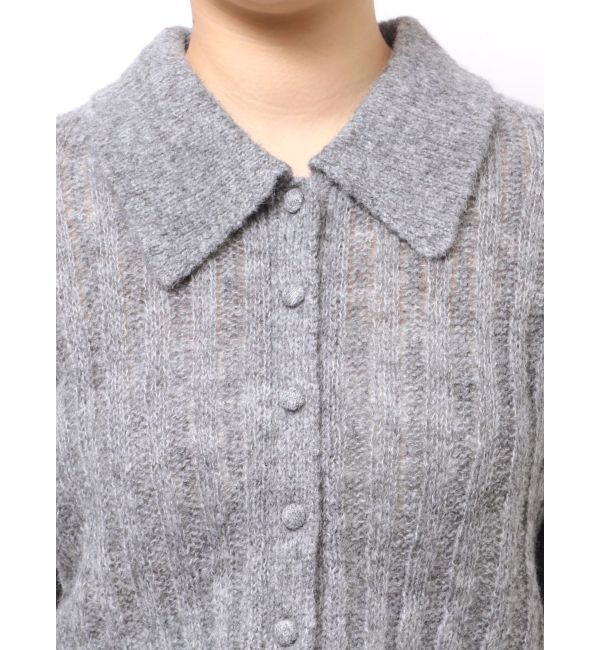 LAGUNAMOON「カラーデザインシアーニットカーデプルオーバー」|ニット・セーター|