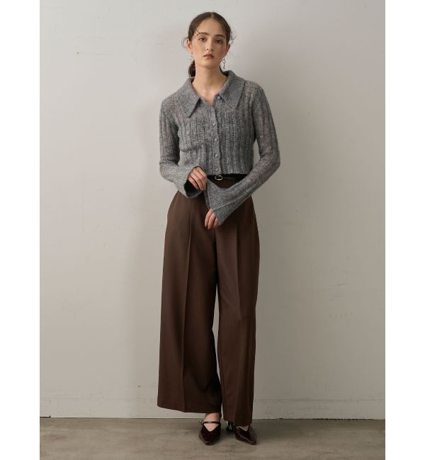 LAGUNAMOON「カラーデザインシアーニットカーデプルオーバー」|ニット・セーター|