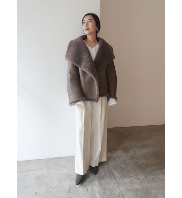 LAGUNAMOON「【REVIVAL】フェイクムートンスタンドカラーコート」|その他|