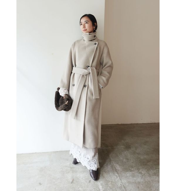 LAGUNAMOON「【REVIVAL】2WAYカラーロングコート」|ステンカラーコート|